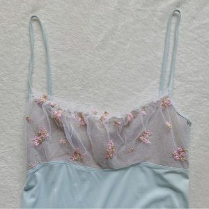 baby blue floral morgan de toi dress🤍🌸